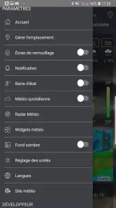 Prévisions météorologiques screenshot
