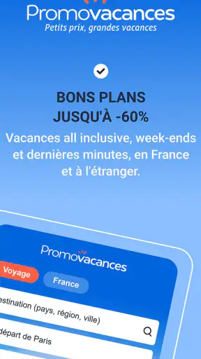 Promovacances : Vols, Séjours screenshot 1
