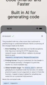 Python Coding Editor & IDE App screenshot