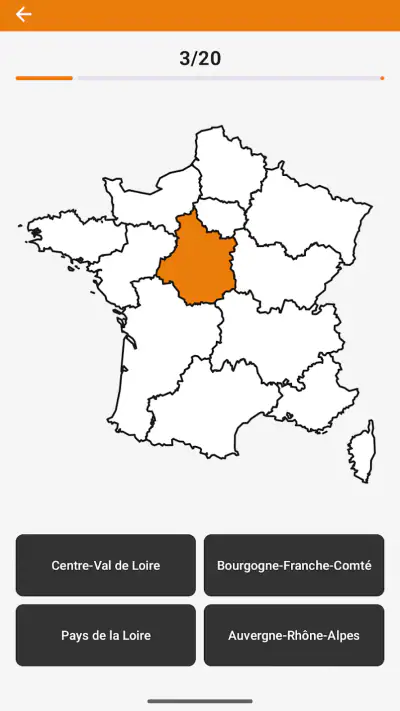 Quiz Départements et Régions screenshot 1