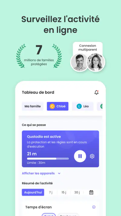 Qustodio Contrôle Parental screenshot 1