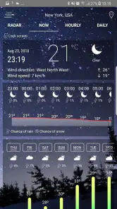 Radar météo screenshot