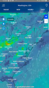 Radar météo screenshot