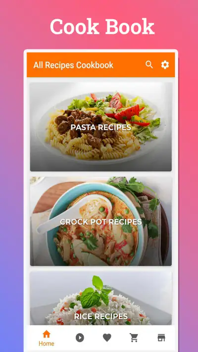 Recettes de livres de cuisine screenshot 1