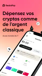 RedotPay Carte Crypto Paiement screenshot