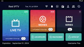 Reel IPTV Player screenshot 1
