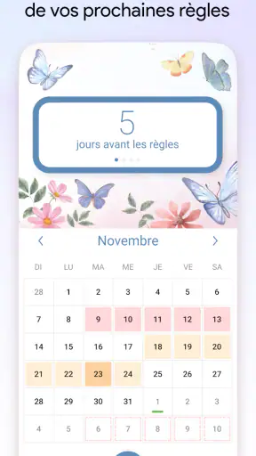 Regle Femme: Cycle Menstruel screenshot 1