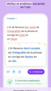 Reverso Traducteur, Correcteur screenshot