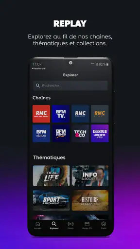 RMC BFM Play - Android TV screenshot 1