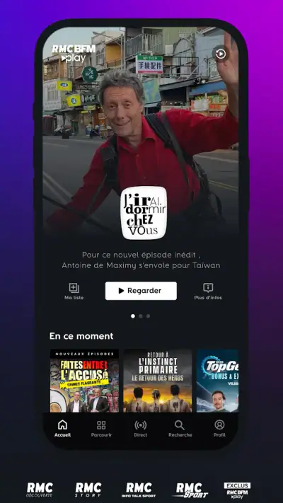 RMC BFM Play – TV live, Replay screenshot 1