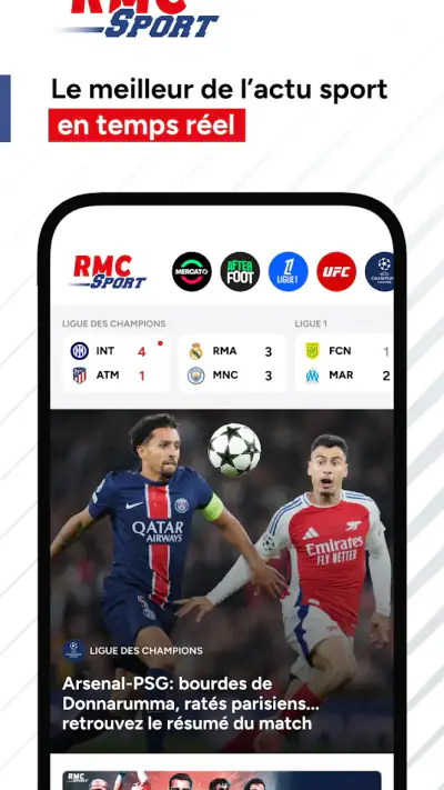 RMC Sport News, foot & rugby screenshot 1