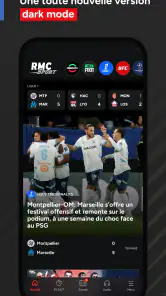 RMC Sport News, foot & rugby screenshot