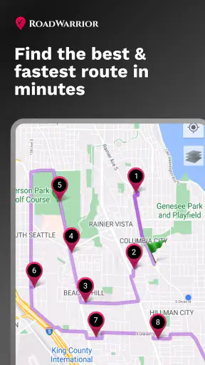 RoadWarrior Route Planner screenshot 1