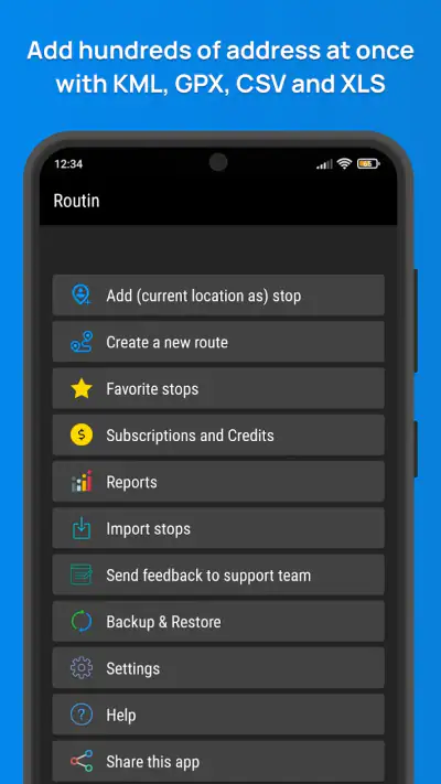Routin Optimiseur d'itinéraire screenshot 1