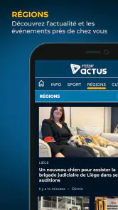 RTBF Actus screenshot