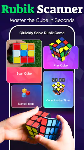 Rubik's Cube puzzle solveur screenshot 1