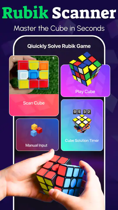 Rubik's Cube puzzle solveur screenshot 1