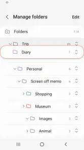 Samsung Notes screenshot