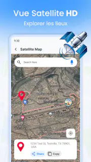 Satellite GPS Terre Carte screenshot 2