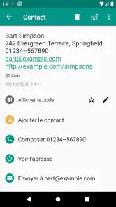 Scanner de codes QR (français) screenshot