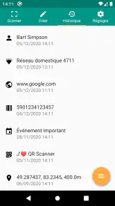 Scanner de codes QR (français) screenshot