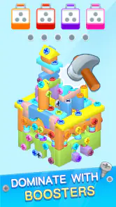 Dévissage: Puzzle 3D à Pions screenshot