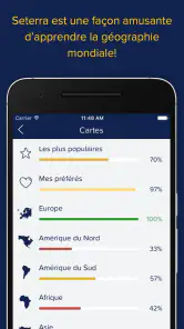 Seterra Géographie screenshot