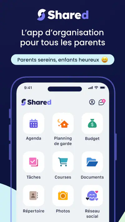 Shared, organisation famille screenshot 1