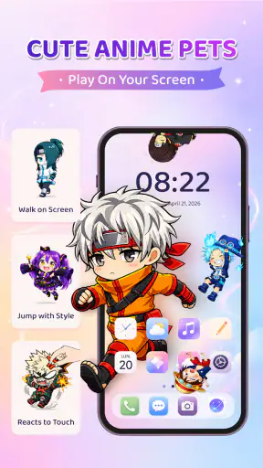 Shimeji: Anime Pets On Screen screenshot 1