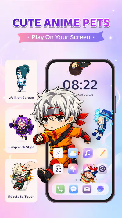 Shimeji: Anime Pets On Screen screenshot 1