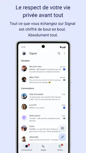 Signal - Messagerie privée screenshot 1
