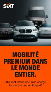 SIXT. rent. share. ride. plus. screenshot