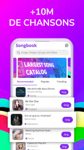 Smule : Chantez et Karaoké screenshot 1