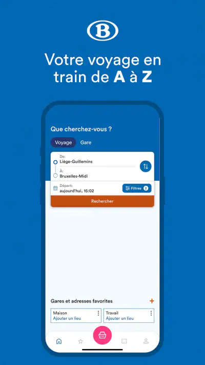 SNCB: horaires & tickets train screenshot 1