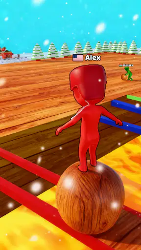 Snow Race 3D™: Fun Racing screenshot 1