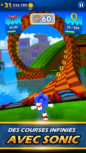 Sonic Dash - Jeux de Course screenshot 1