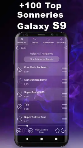 Sonneries Galaxy S9 screenshot 1