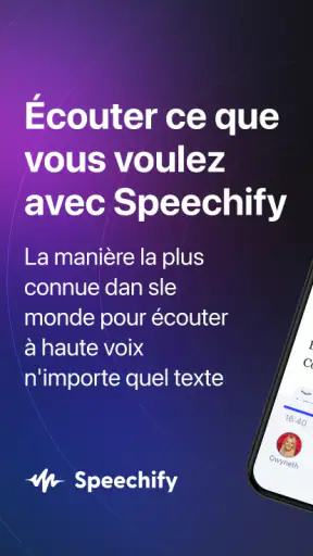 Speechify : Lecteur Vocal IA screenshot 1