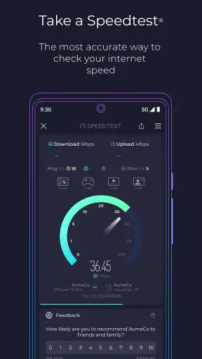 Speedtest par Ookla screenshot 1