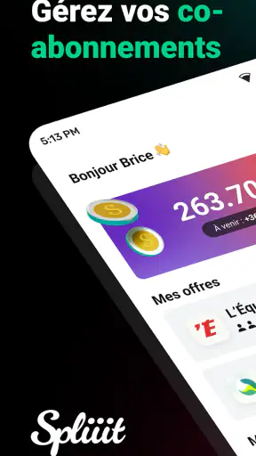 Spliiit : partage d'abonnement screenshot 1