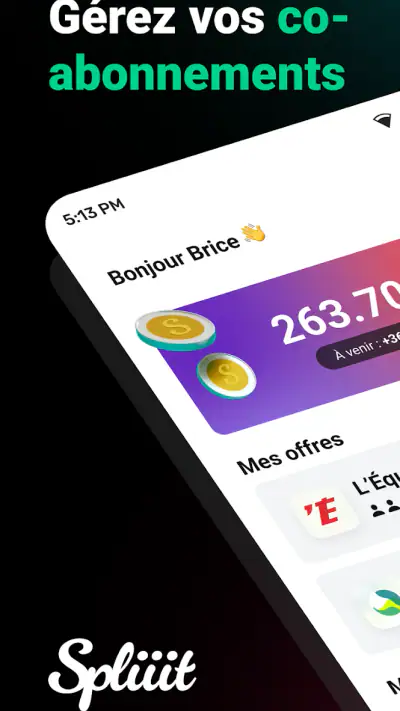 Spliiit : partage d'abonnement screenshot 1