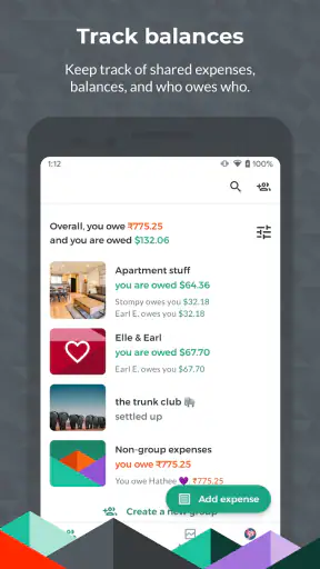 Splitwise - Comptes entre amis screenshot 1