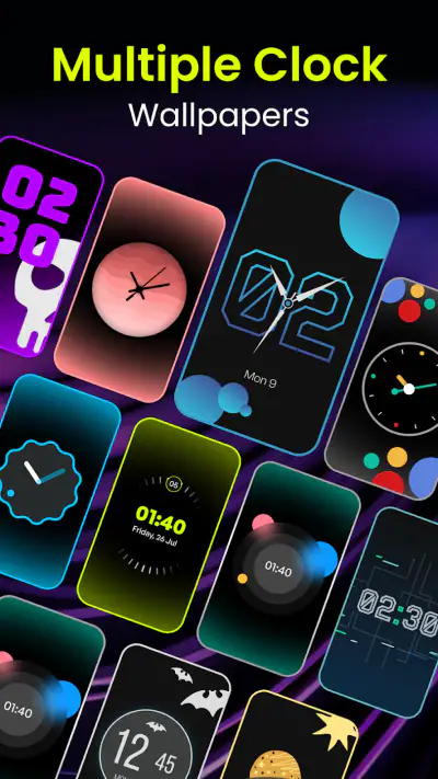 Stylish - Clock Live Wallpaper screenshot 1
