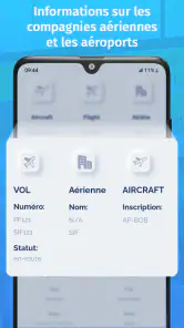 Suivi d vols en direct - Radar screenshot