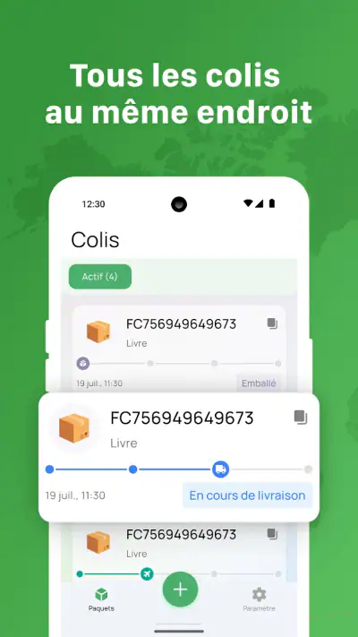 Suivi de colis et de livraison screenshot 1
