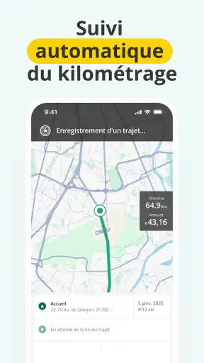 Suivi kilométrage Driversnote screenshot 1