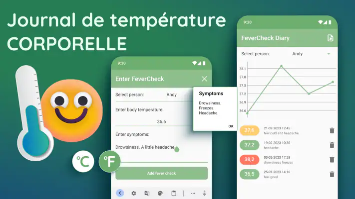 Suivi température corporelle screenshot 1