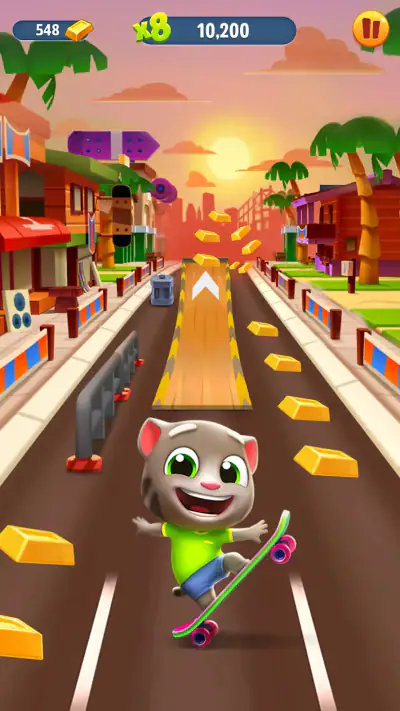 Talking Tom: Course à l'or screenshot 1