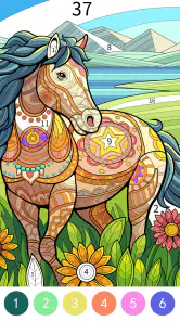 Tangle Color by Number Book screenshot