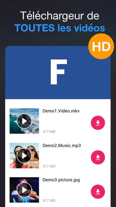 Téléchargeur de Vidéo screenshot 1